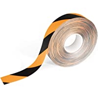 Durable 1726130 Cinta para marcar el suelo de duralina- cinta bicolor de aviso- 50 mm x 0-7 mm x 30 m - ancho x alto x…
